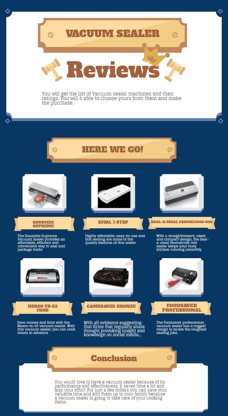 My Top 10 Selection of Best Vacuum Sealer (Updated 2020)