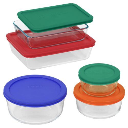 Pyrex Simply Store 10 Piece Glass Food Storage Set