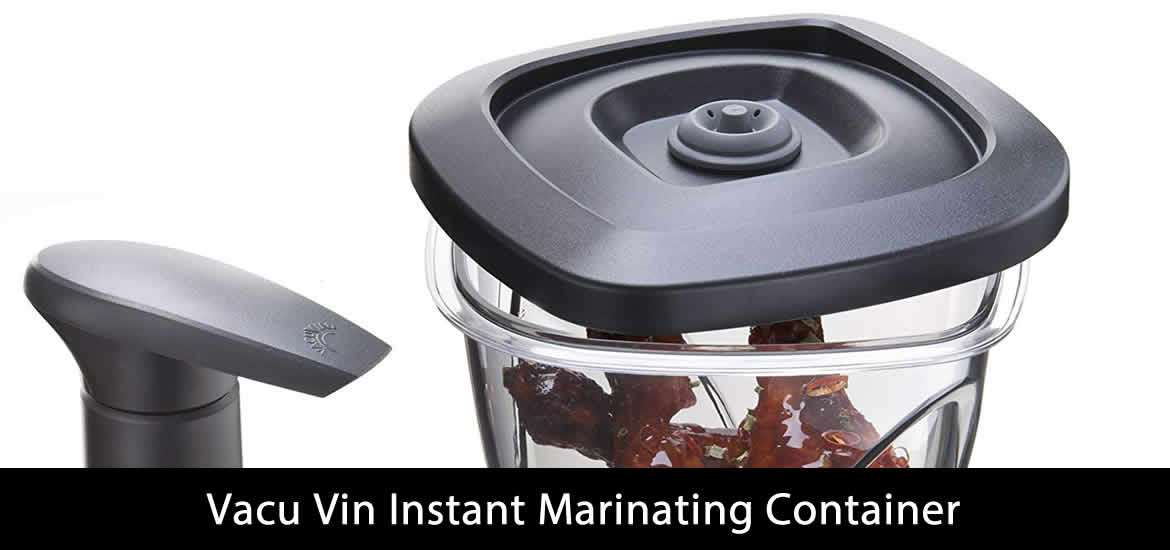 VACUVIN instant marinator, Vacuum marinater or food saver dish