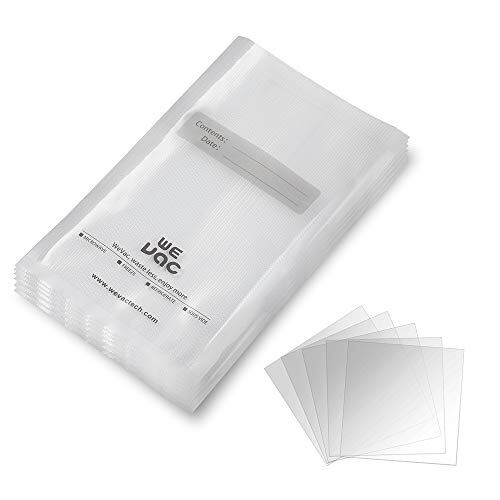 FoodVacBags 100 Quart Size 8 inches by 12 inches Vacuum Sealer Storage Bags