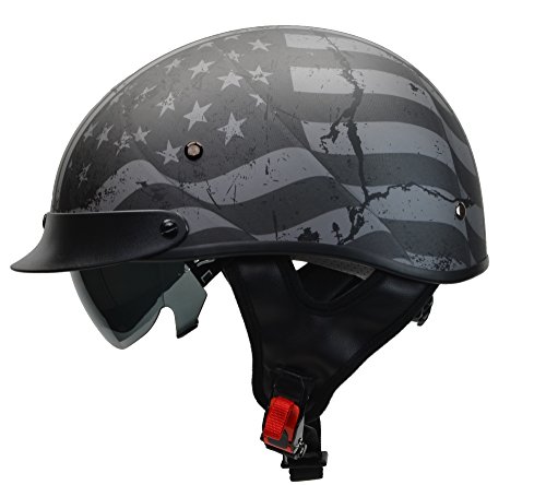 Best for Half Face: Vega Rebel Warrior Motorcycle Half Helmet