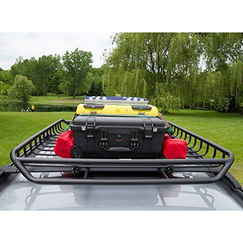 Apex RB-1512 Black Car Top Roof Rack Carrier Mesh Basket