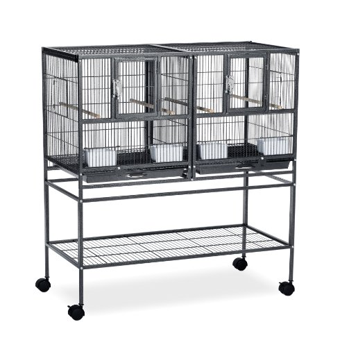 Prevue Pet Products F070 Hampton Deluxe Divided Breeder Cage with Stand